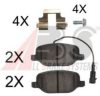 A.B.S. 37776 Brake Pad Set, disc brake